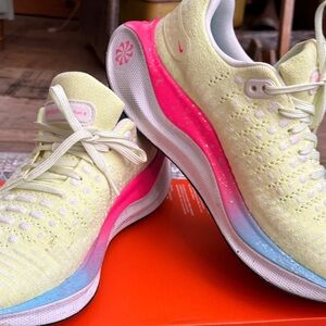 Nike Women's Athletic Shoes - Yellow, Pink, and Blue